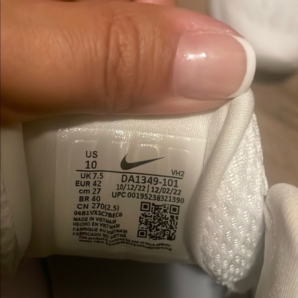 Nike All-White Athletic Shoes - Picture 7 of 7